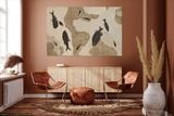 Green River Fossil Fish Mural with Giant Phareodus #295644-14